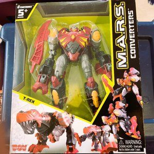 NWT M.A.R.S Robot Transforms to T-Rex Cybrotronix 10"-12"
